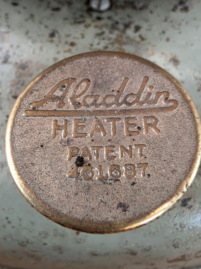 n*u様 激レア ８型　アラジンストーブ　 ビンテージストーブ　捻りフレームガラ