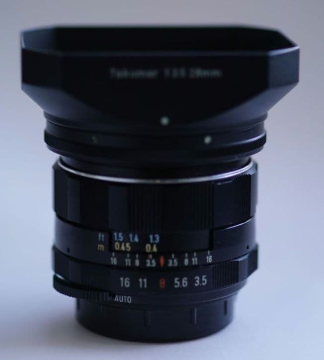 【金属フード付】Super-Takumar 28mm F3.5 タクマー