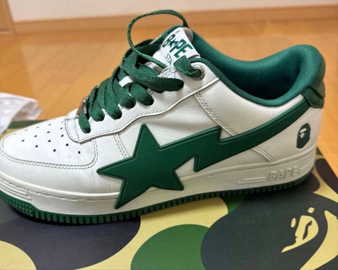完品　A BATHING APE BAPE STA White/Green