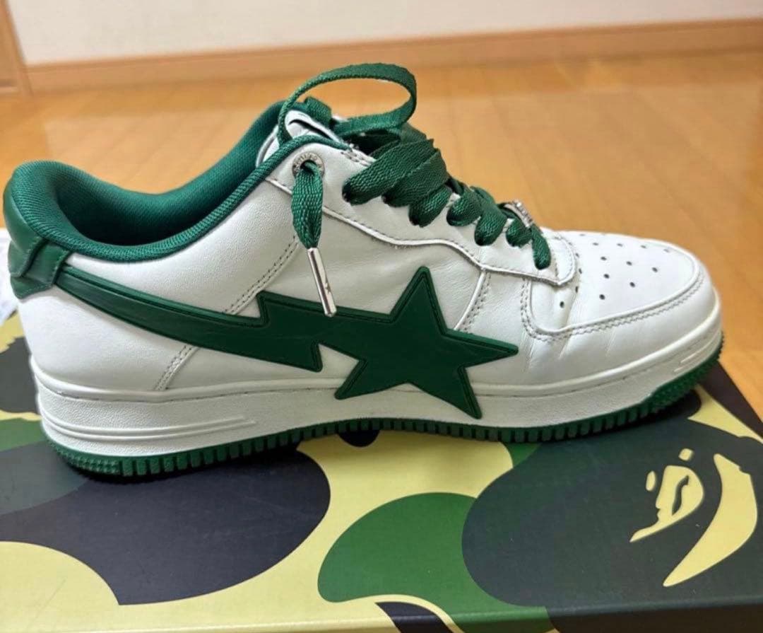 完品　A BATHING APE BAPE STA White/Green