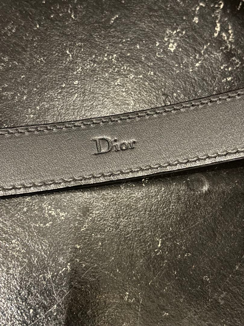 ディオールオム エディ 2006SS スカモッズ期 ハトメ細ベルト　80赤