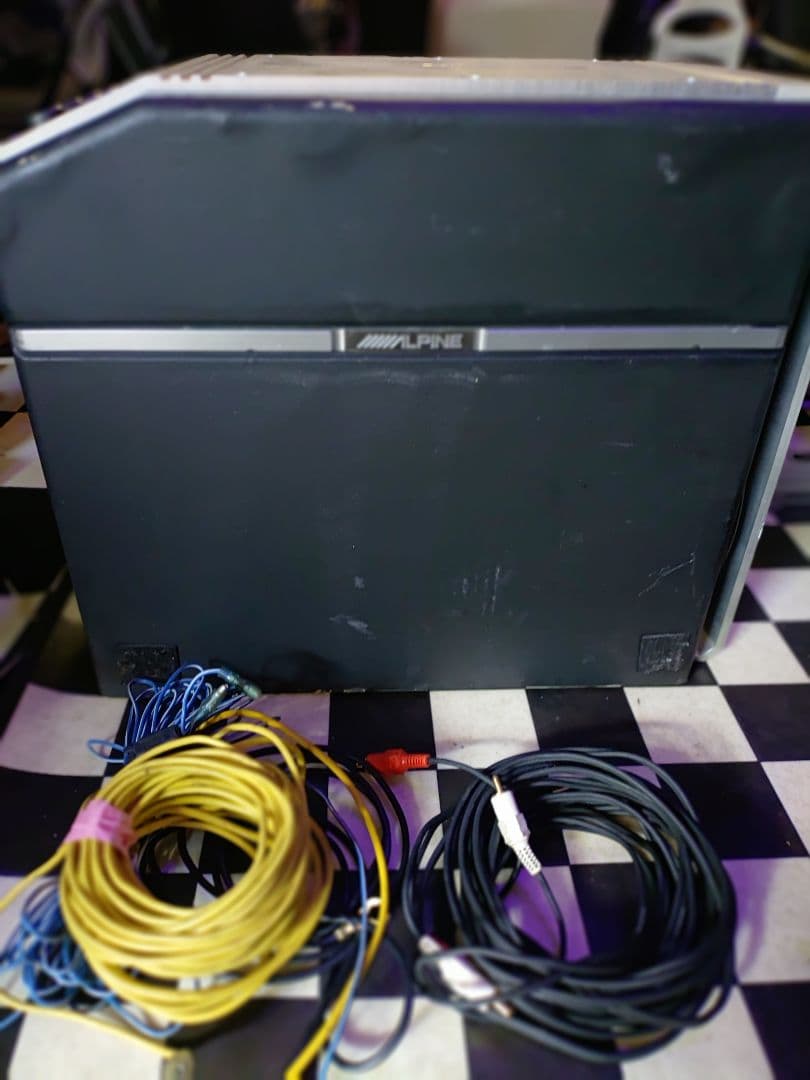 愛知 ALPINE アルパイン SWW-5000 配線 500W サブウーファー