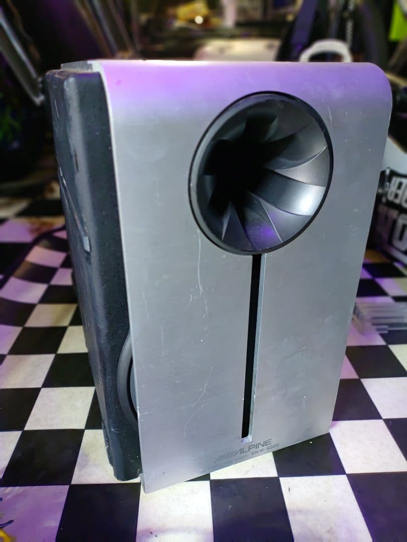 愛知 ALPINE アルパイン SWW-5000 配線 500W サブウーファー