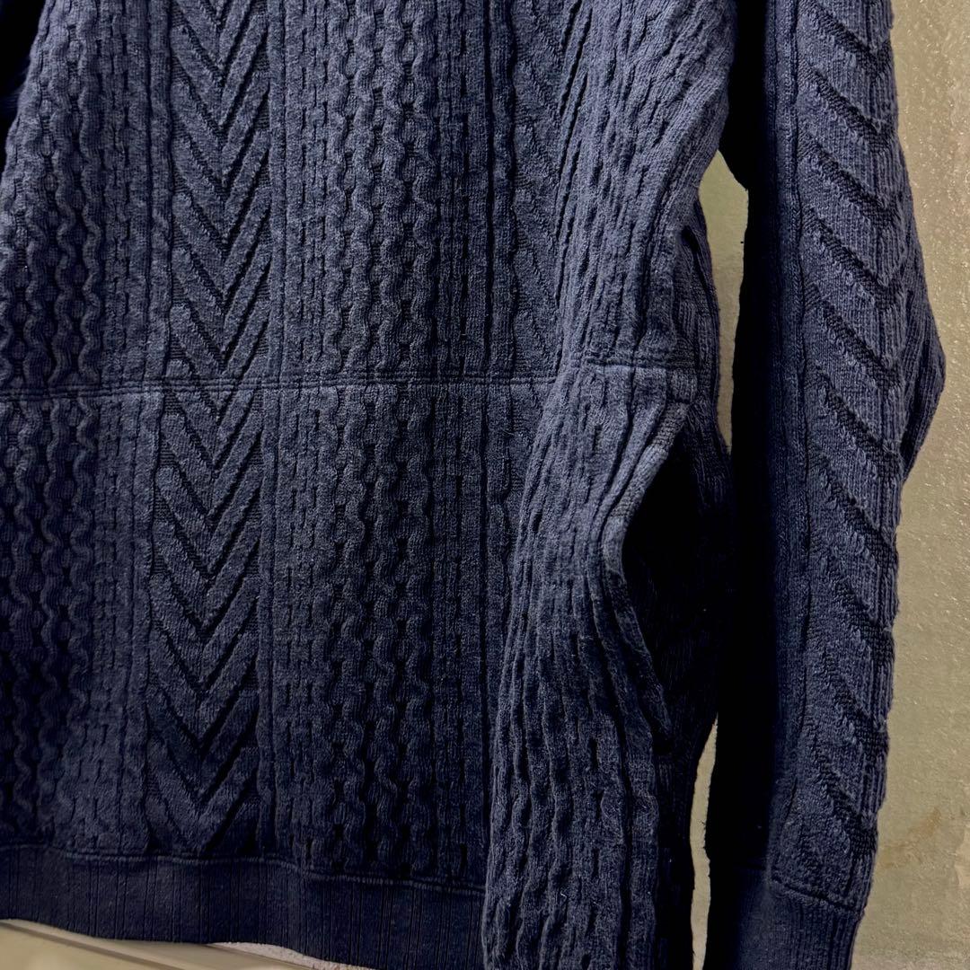 Nigel Cabourn フィッシャーマンセーター 50 ダークネイビー