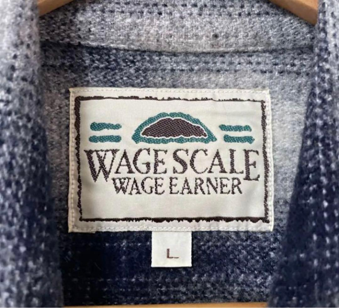 【入手困難】オンブレチェック90s 肉厚　ヘビーネルシャツ　ウール　ヴィンテージ