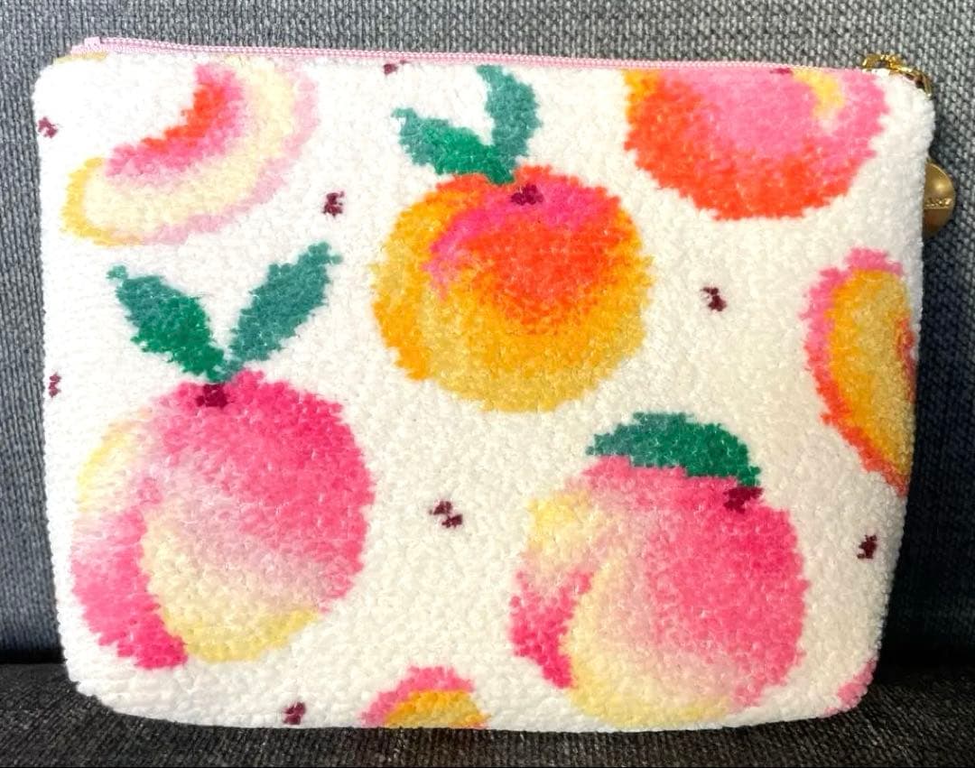 【完売品・入荷予定なし】ラブラリーバイフェイラー　ピーチドット　ポーチ(大)