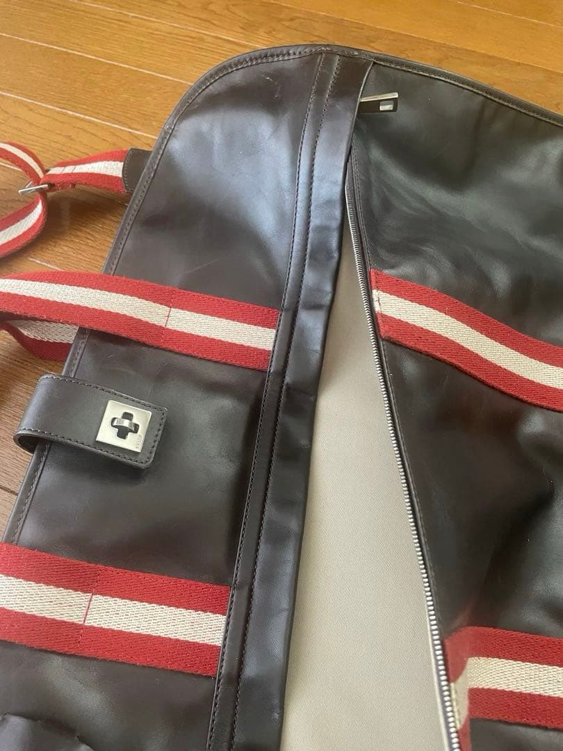 BALLY バリー　ガーメントバッグ　レザー　メンズ　ビジネス　錠無し