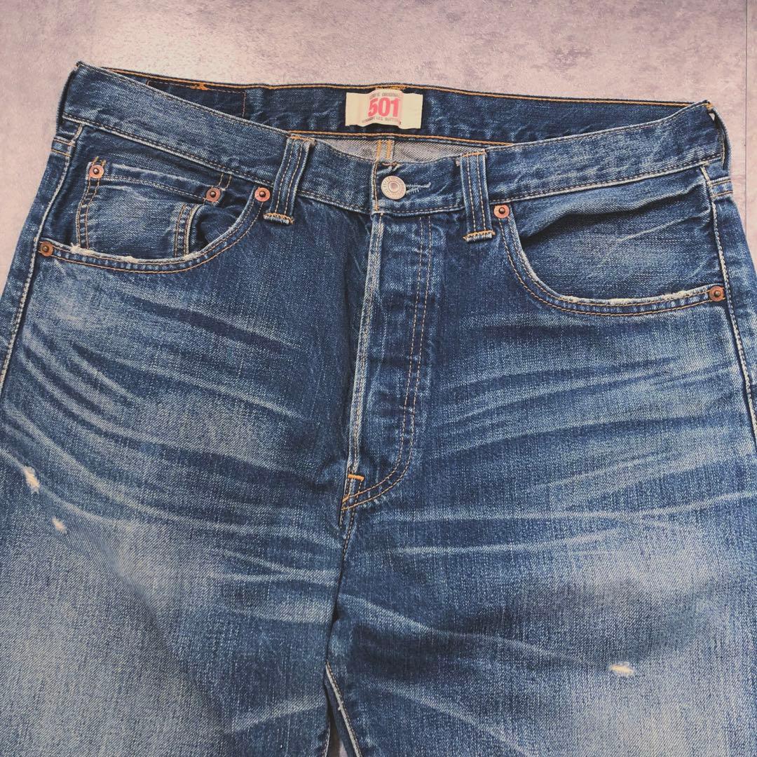 リーバイス　501 キムタク W33 L32 08501-01 ヒゲ　L