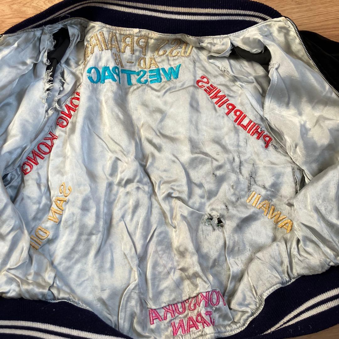 ヴィンテージ　スカジャン　別珍　ツアージャケット　サイズＬ　60s 70s