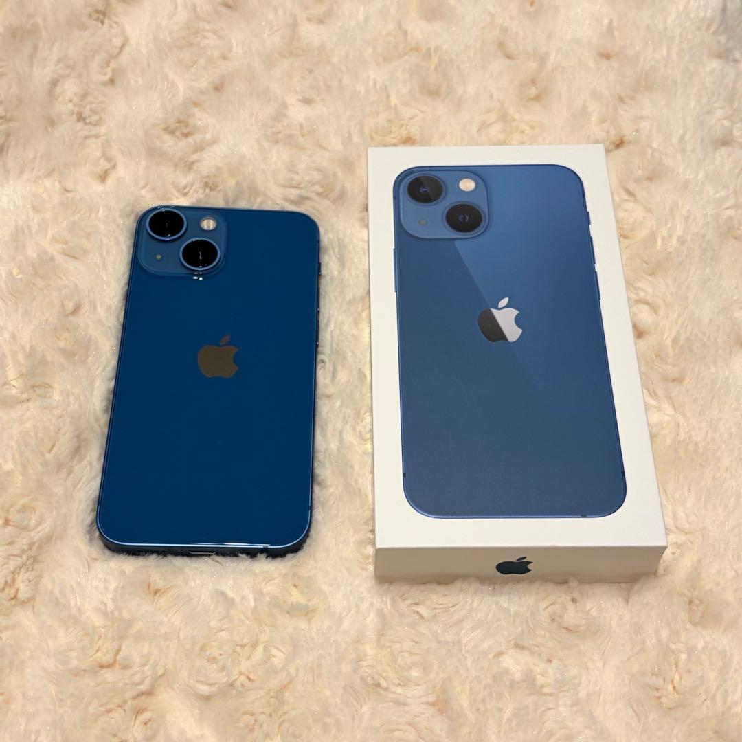 iPhone 13 mini ブルー 128GB 箱つき SIMフリー 85％