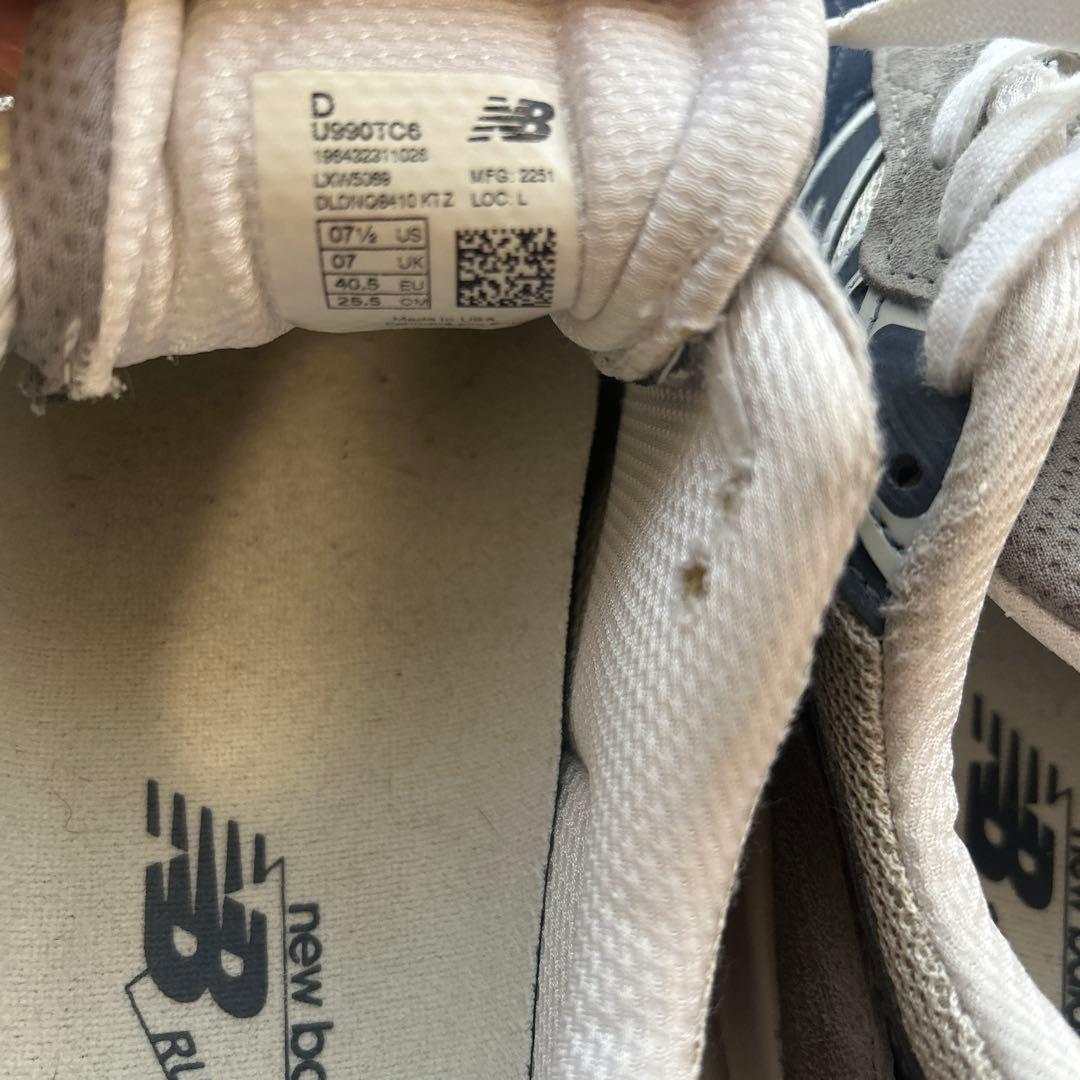 ニューバランス U990TC6 グレー スニーカー