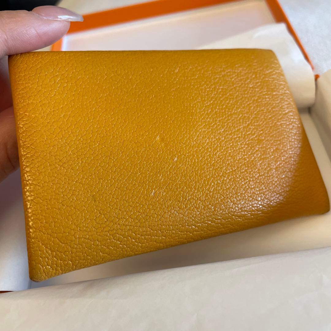 中古HERMESエルメス/名刺入れカルヴィ
