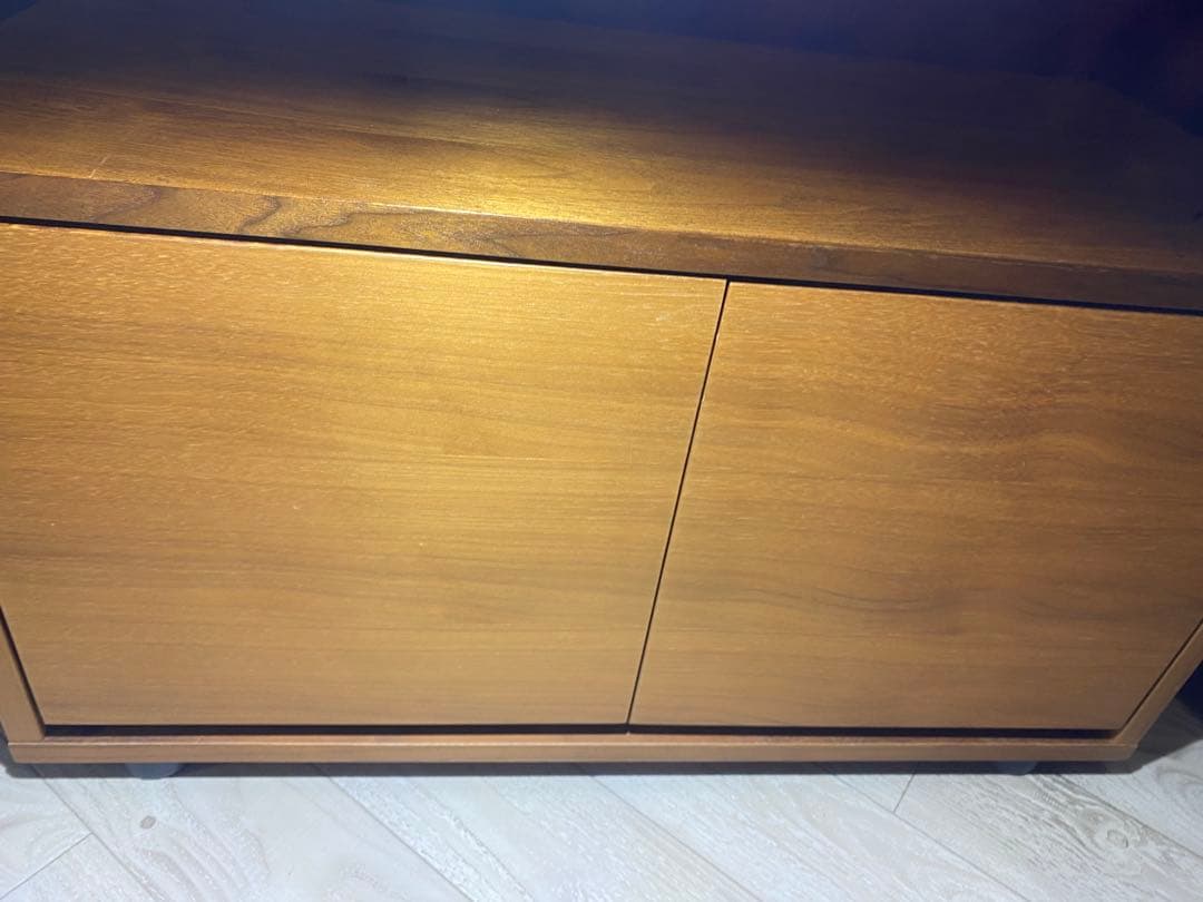 ✨廃盤✨希少✨無印良品　スタッキングキャビネット小　ウォールナット