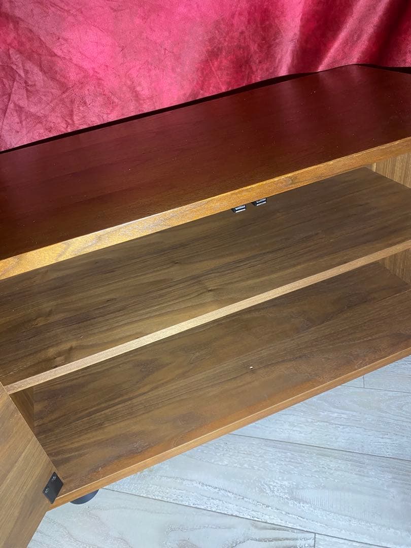 ✨廃盤✨希少✨無印良品　スタッキングキャビネット小　ウォールナット