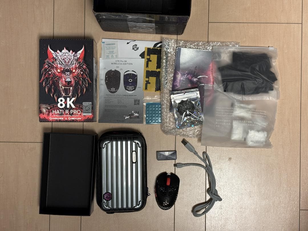 G-Wolves HTR Pro 8K Wireless 黒赤 24g 極美品