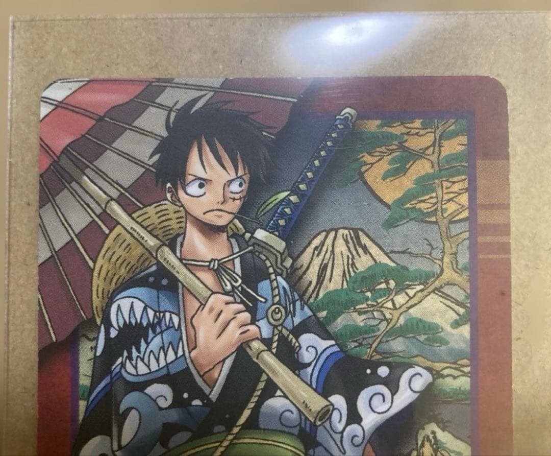 【希少】ワンピース キャラメルポップコーン 5th カード ルフィ 013 和装