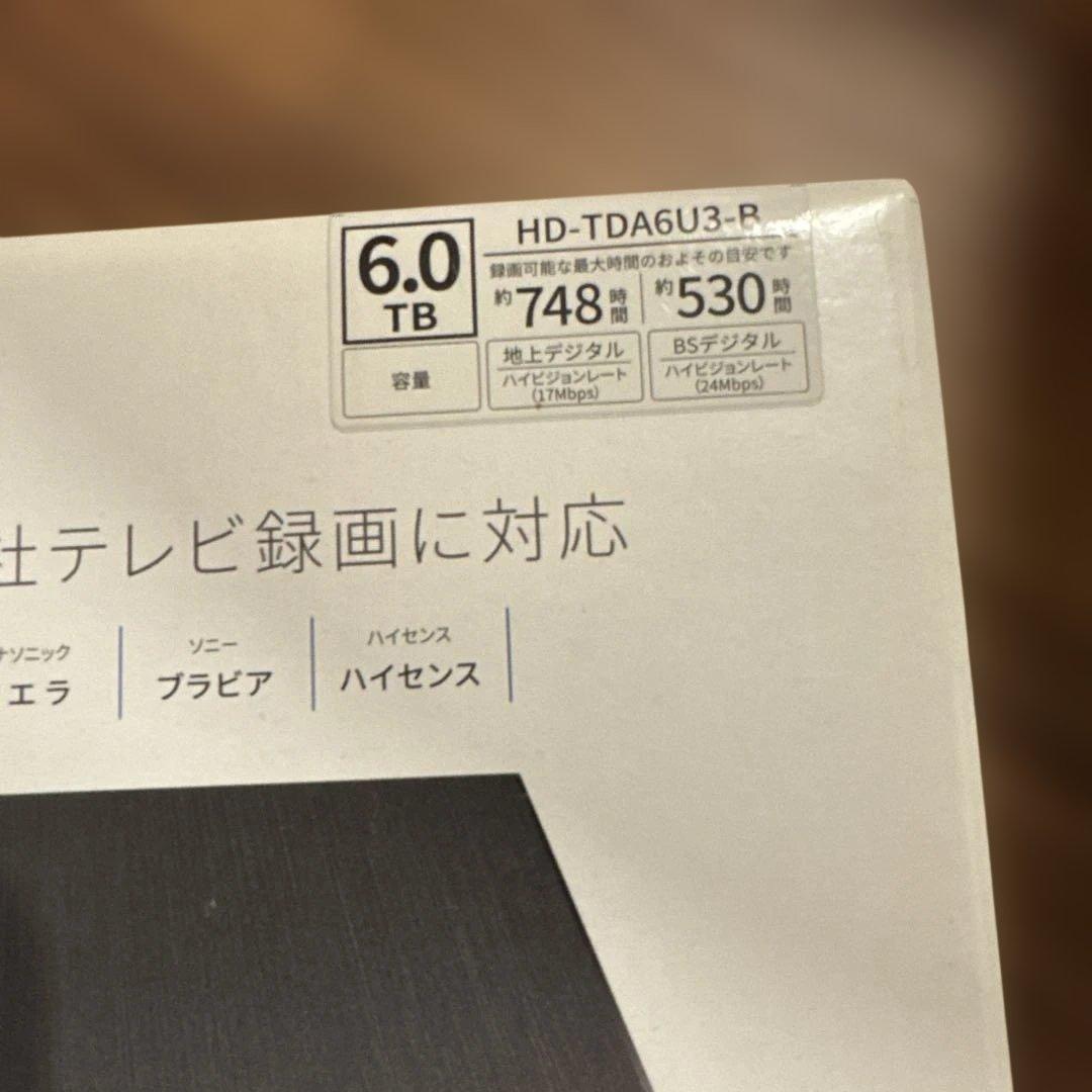 外付けハードディスク・ドライブ TOSHIBA Canvio Desktop 6TB HDD
