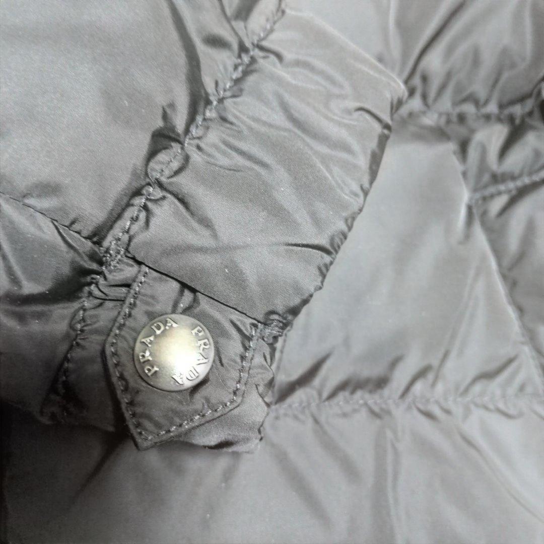 PRADA ブラック ダウンジャケット 美品ファー付き