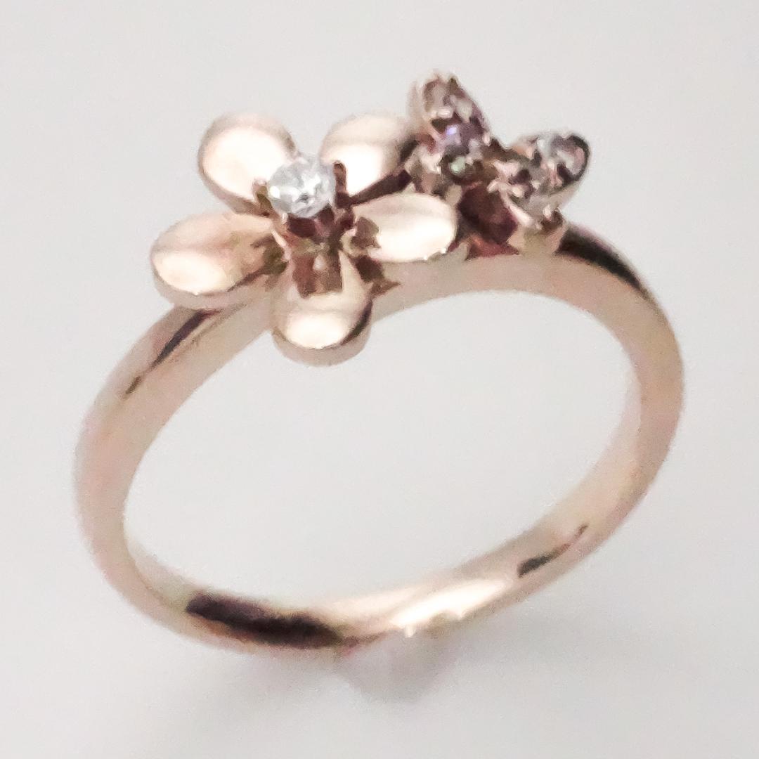 VENDOME ヴァンドーム青山 K10 ピンクゴールド リング 2.46g