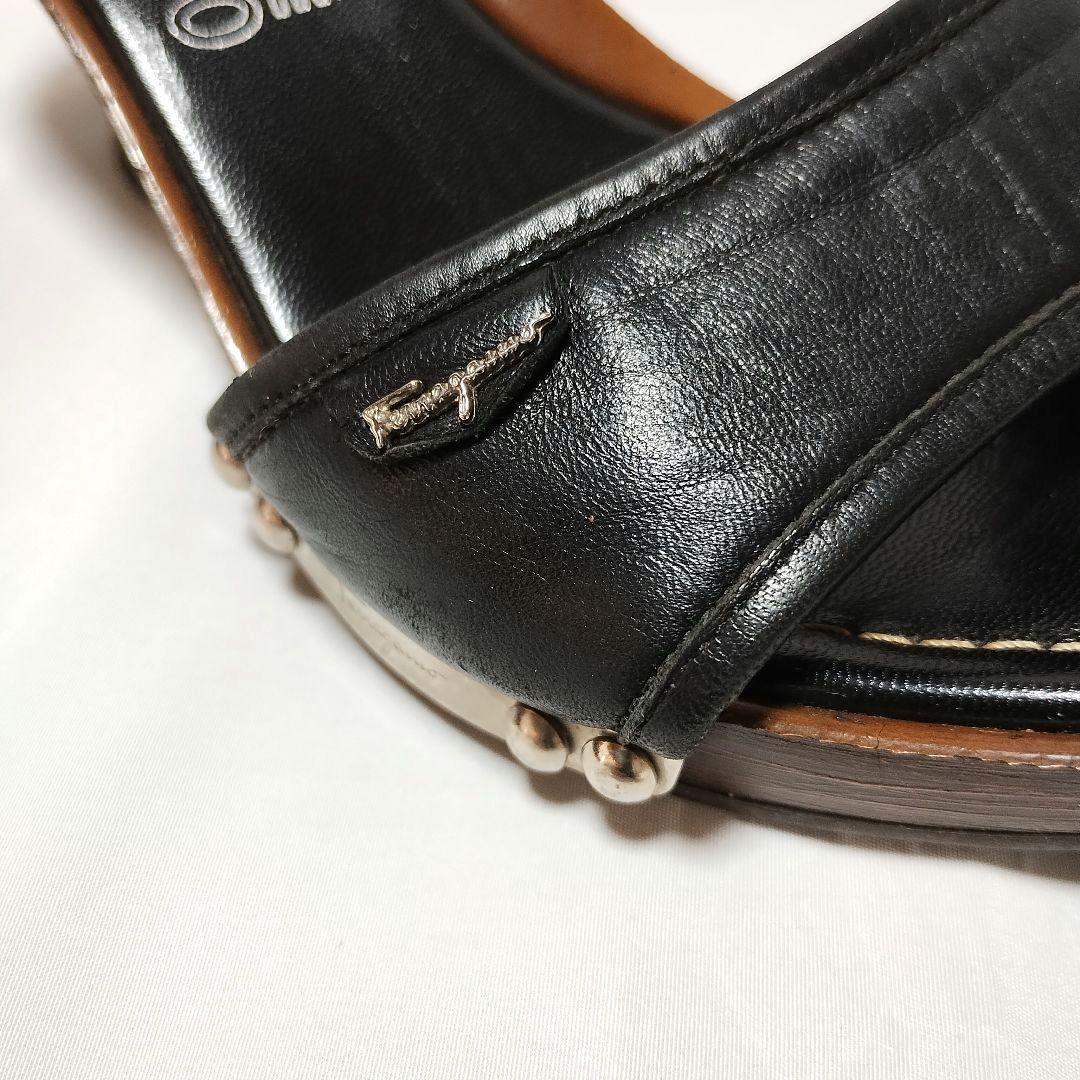 フェラガモ ミュール 本革製 レザー Salvatore Ferragamo