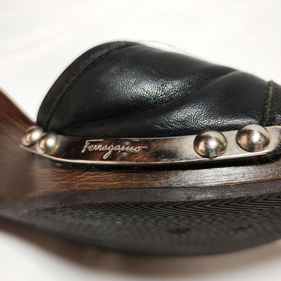 フェラガモ ミュール 本革製 レザー Salvatore Ferragamo