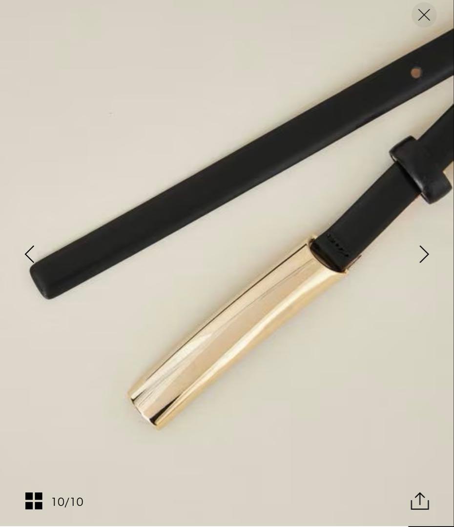 【新品未使用】アトリエアンボワーズ ベルト　ブラック　フリーサイズ