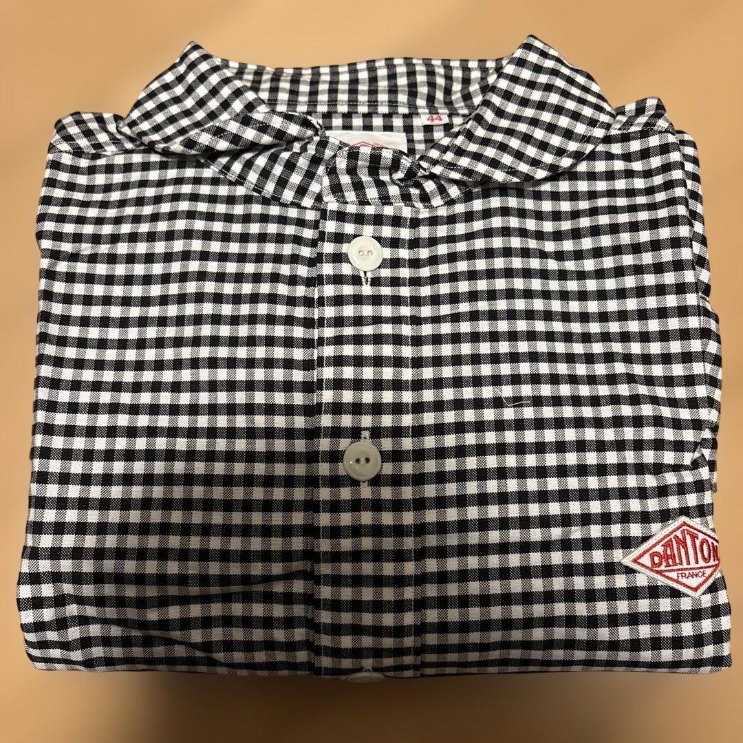 DANTON ギンガムチェックシャツ サイズ44　JD-3568