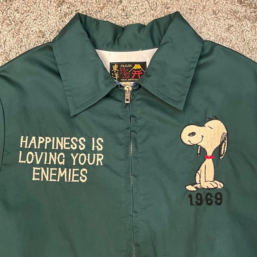 o*i様 テーラー東洋 スヌーピー ベトジャン Sサイズ グリーン 美品