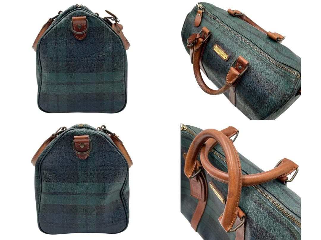 ポロ ラルフローレン ブラックウォッチ ミニボストンバッグ ハンドバッグ