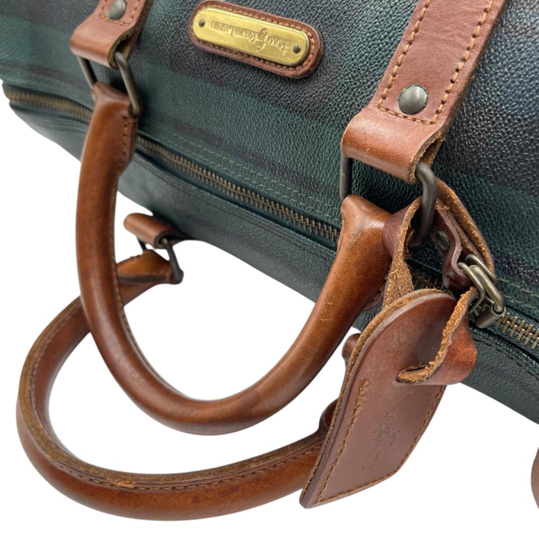 ポロ ラルフローレン ブラックウォッチ ミニボストンバッグ ハンドバッグ