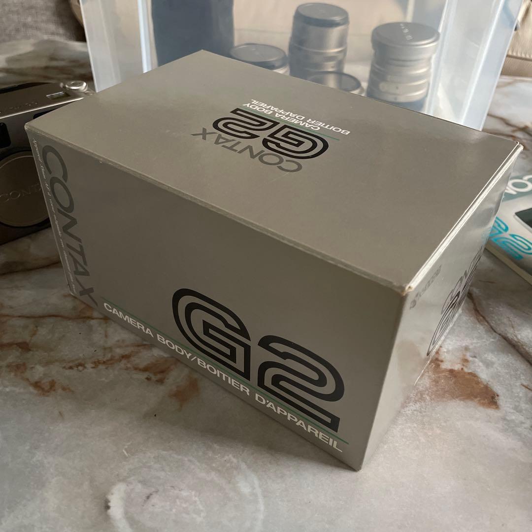 CONTAX G2 ストラップ　フラッシュ　フィルター　メタルフード　箱