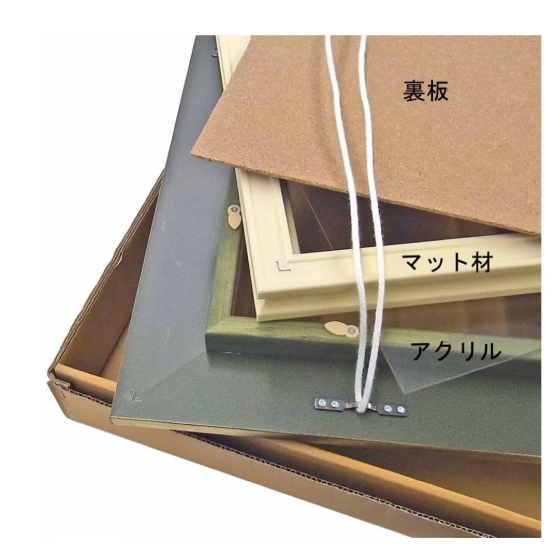 油画本額縁　UVアクリル付　グレー　アンティーク風　F30号サイズ