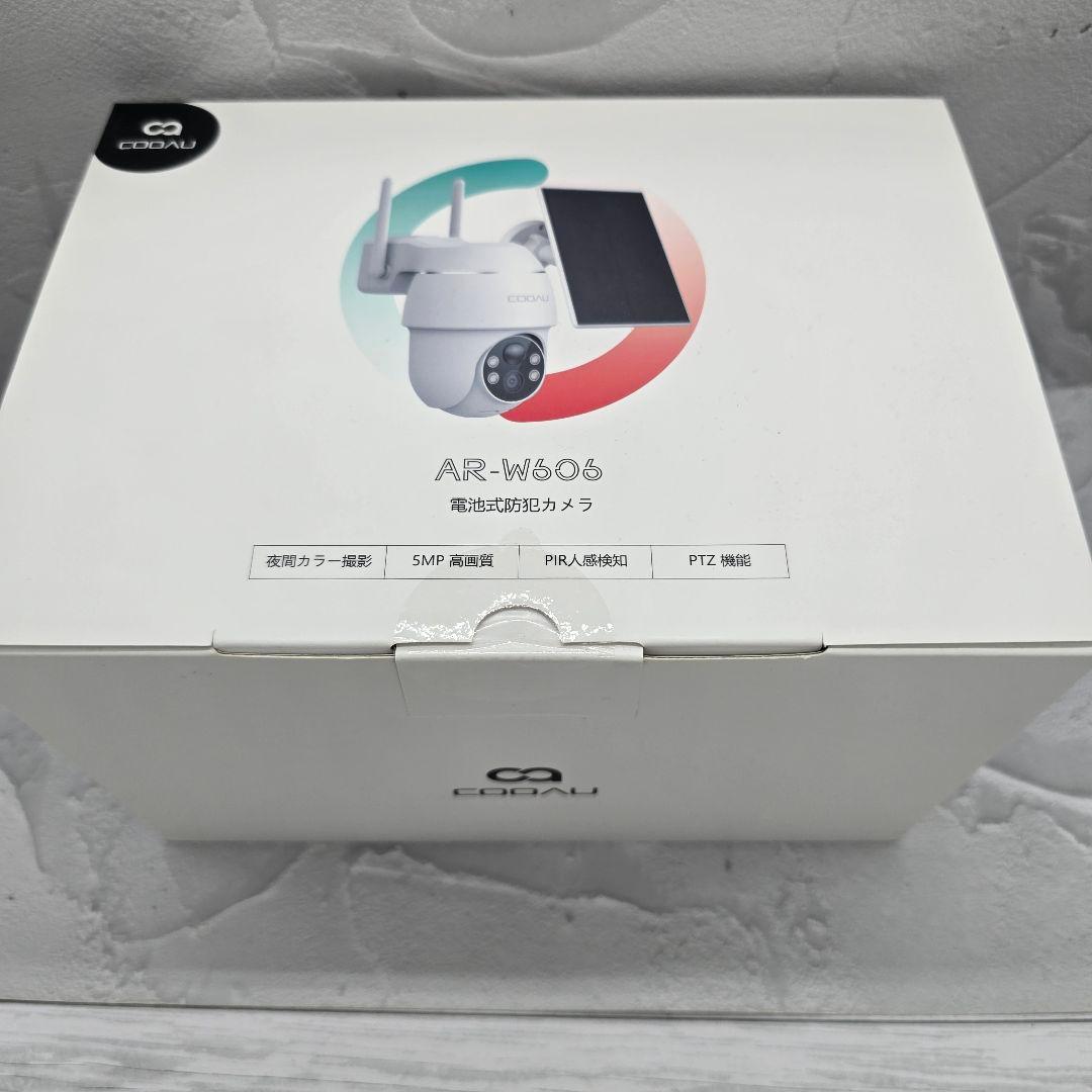 新品未開封 ソーラー式 COOAU 防犯カメラ AR-W606 500万画素