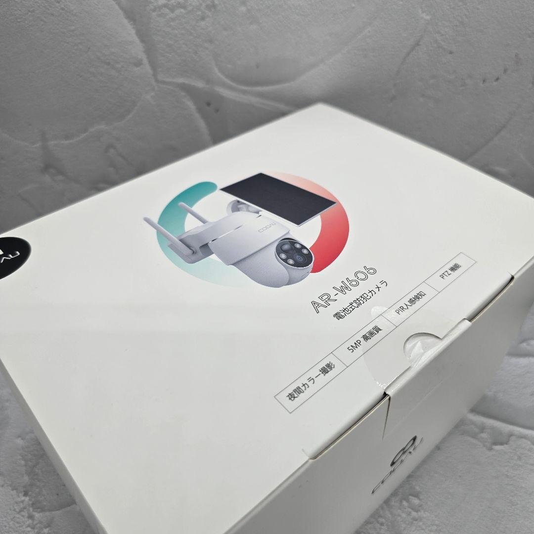 新品未開封 ソーラー式 COOAU 防犯カメラ AR-W606 500万画素