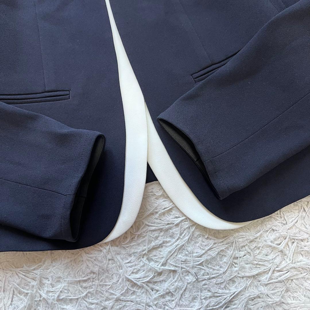 極美品 ベイジ Cindy ダブルカラー ジャケット パンツスーツ 近年 4/6