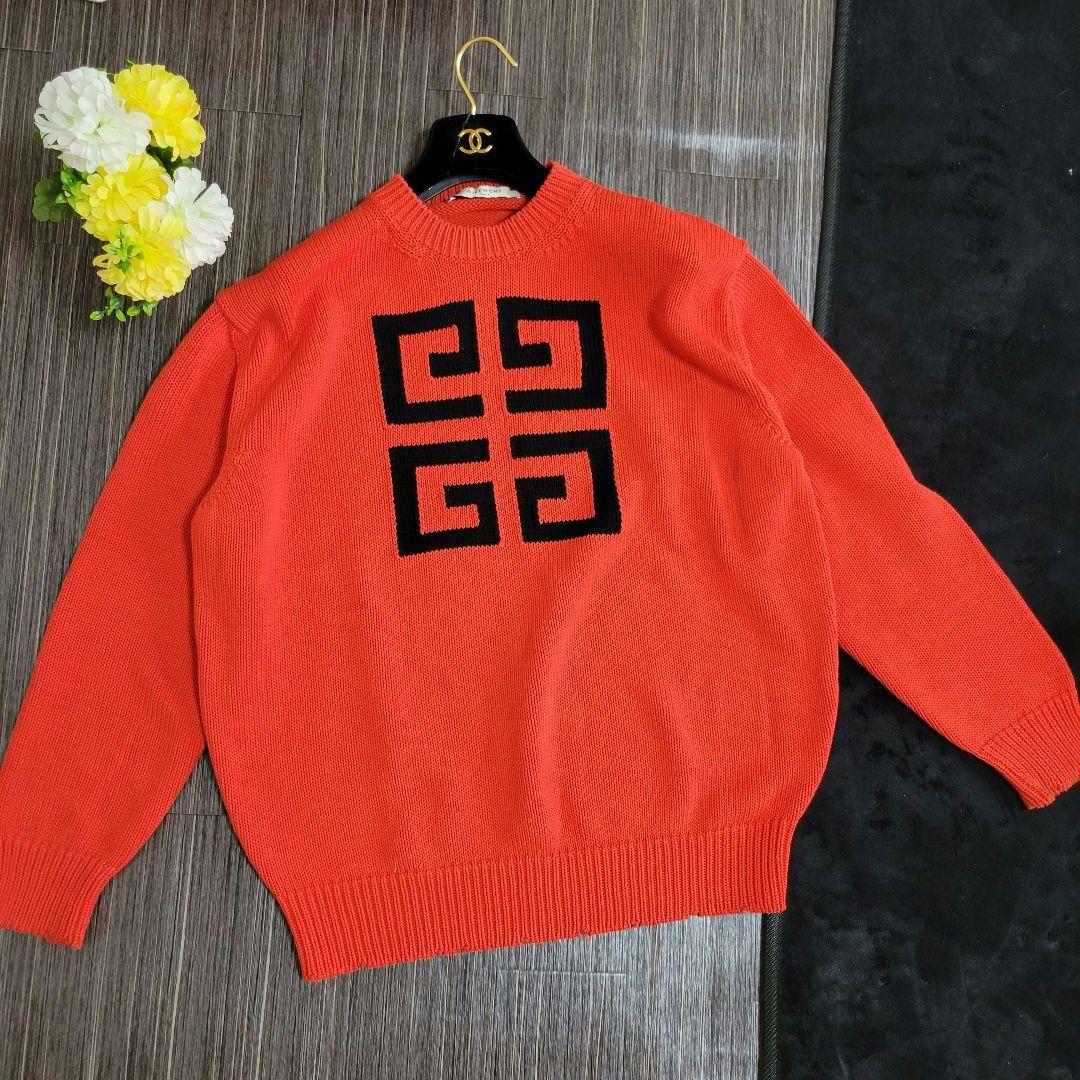 GIVENCHY　大人気　でかロゴ　ニット　セーター　トレーナー　スウェット