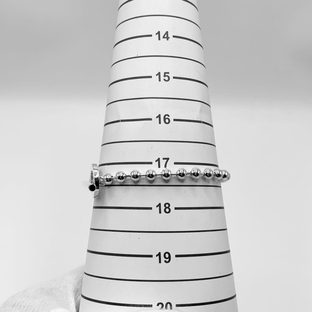 【美品】GUCCI ブレスレットバンク　ボールチェーン　トグル　925 17cm