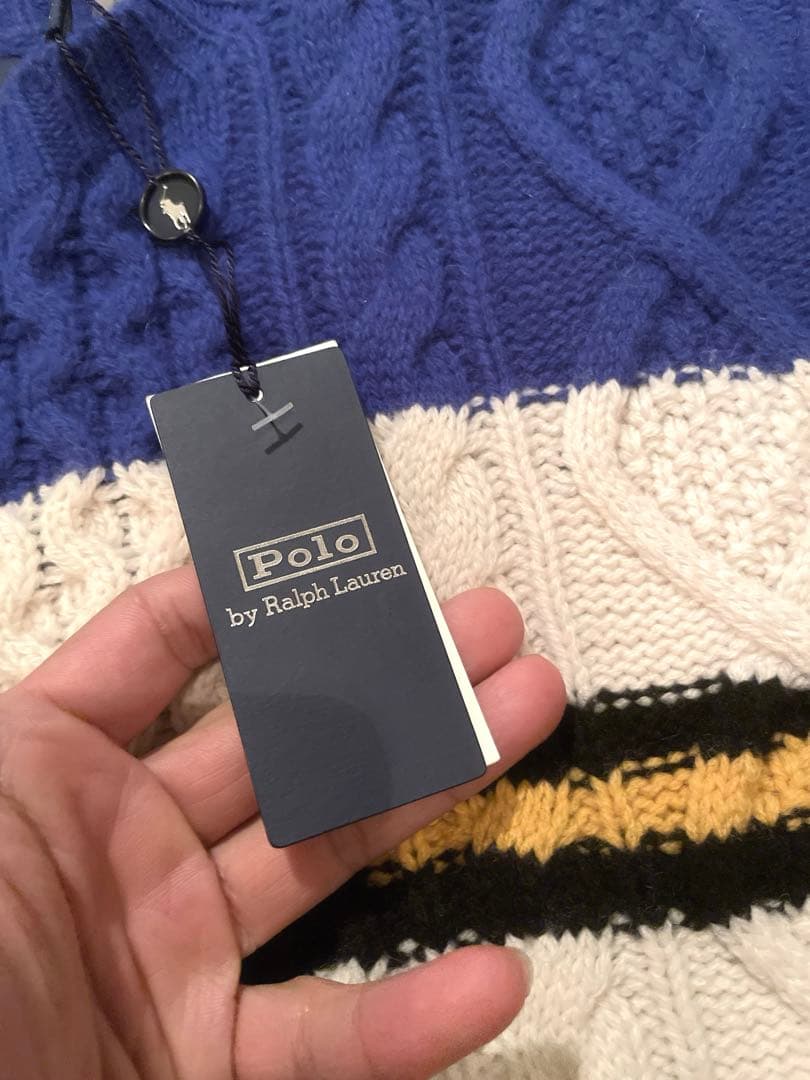 タイソンAW22 未使用 ポロ バイ ラルフローレン アルパカ混 XL