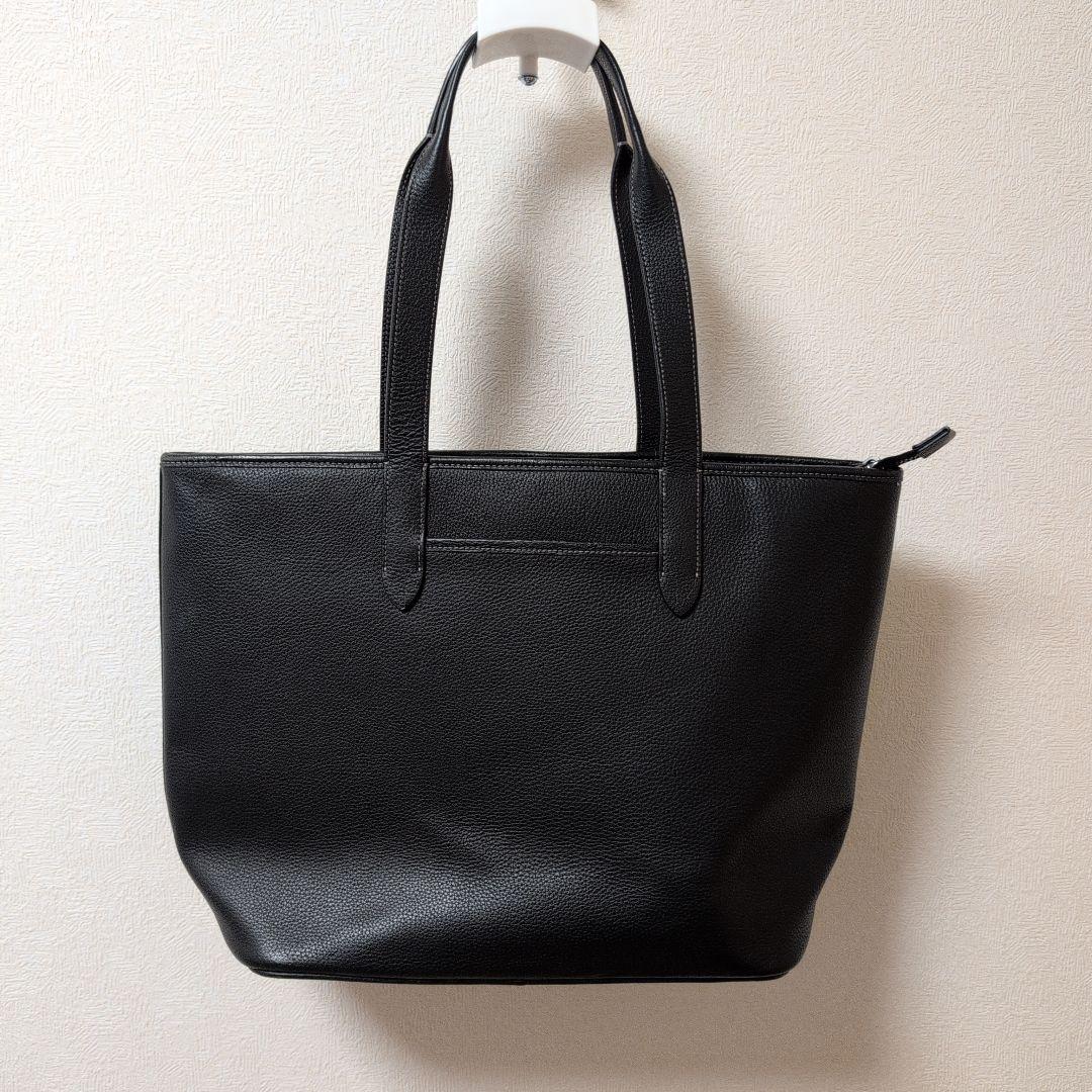 コーチ　トートバッグ　サリバン　肩掛け　A4 シボ革　ブラック　ビジネスバッグ