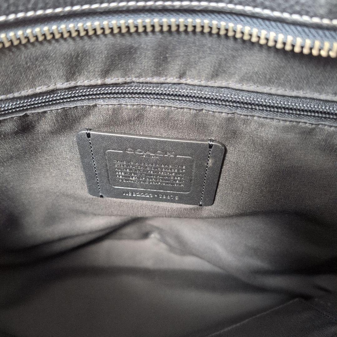 コーチ　トートバッグ　サリバン　肩掛け　A4 シボ革　ブラック　ビジネスバッグ