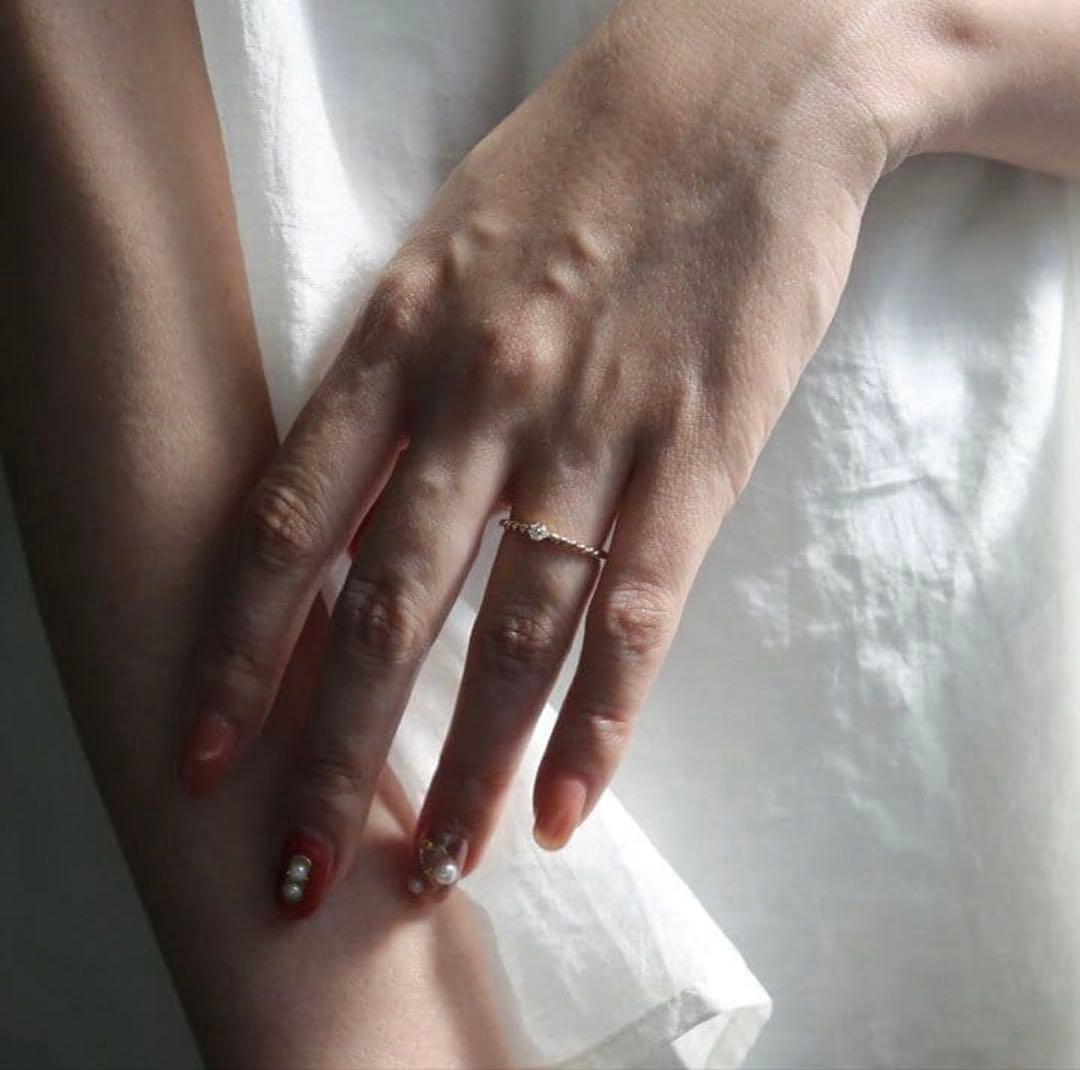 アヴァロンAvaron Almeia Ring K18 ダイヤモンド　15号