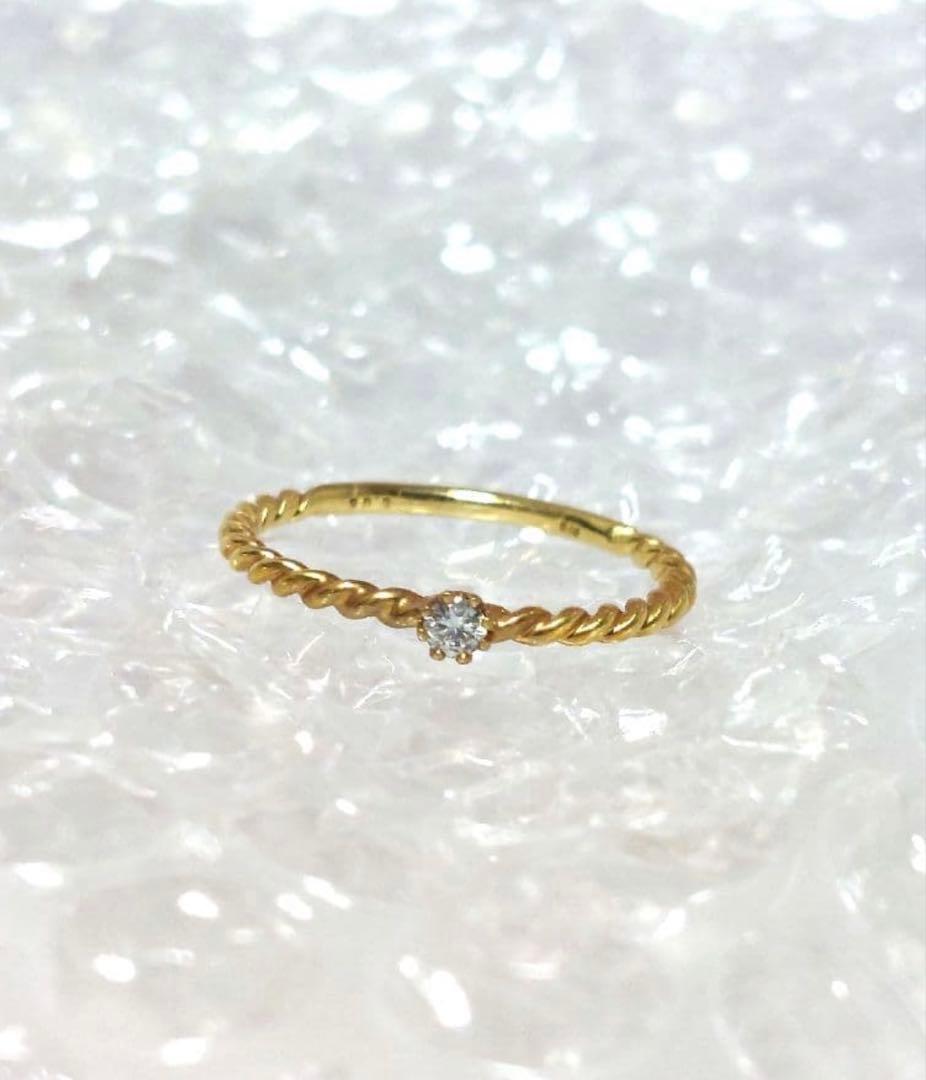 アヴァロンAvaron Almeia Ring K18 ダイヤモンド　15号