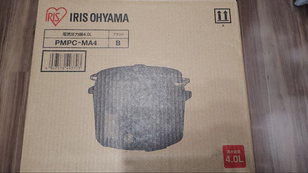 【新品未使用】IRIS OHYAMA電気圧力鍋 PMPC-MA4-B 4L