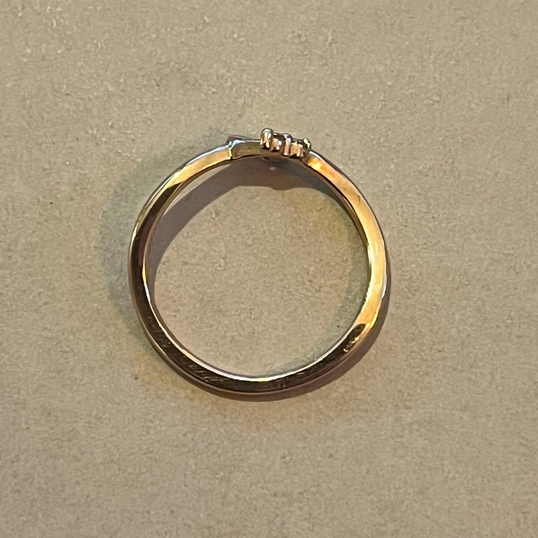 【canal 4°C】 10K ハート型ピンキーリング