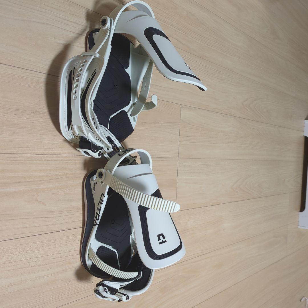 Union スノーボードビンディング　メンズ ホワイトМサイズ