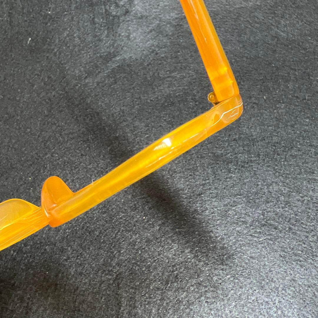 本白鼈甲　K18刻印金具厚手極上手眼鏡　ケース付　東Y7-1226☆1Fチヒオニ