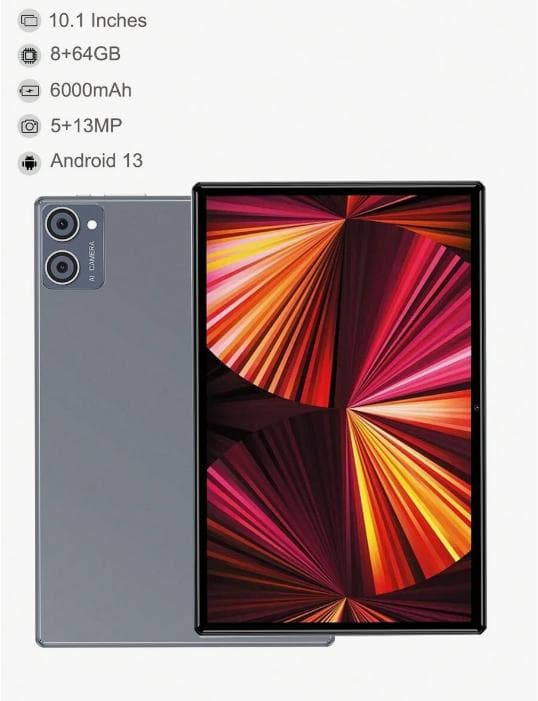 Android タブレット 8GB RAM 64GB ROM (GRAY)