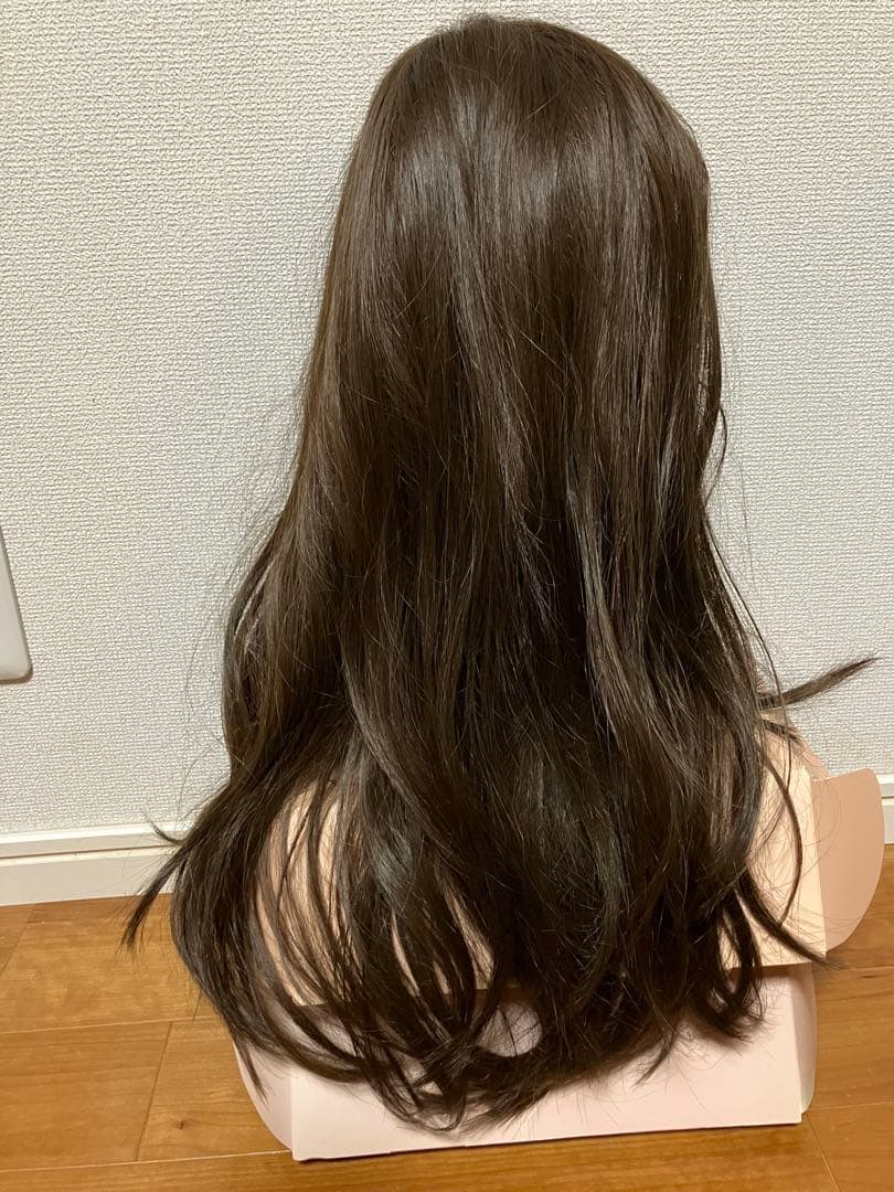 ピンクエイジ♡ 手植えフルウィッグ) シースルーバング ルーズCカールパーマ