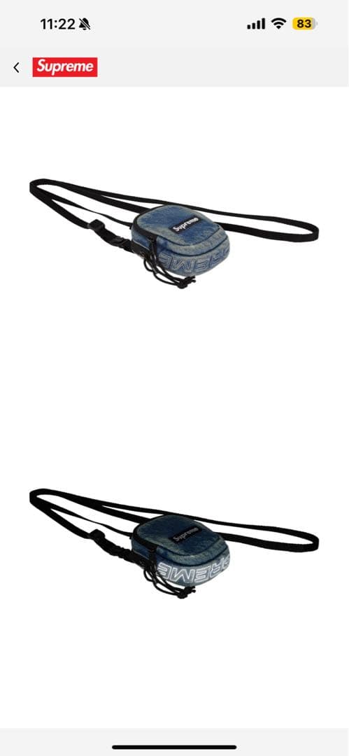 小物 supreme 25 f/w Denim Mini Utility Bag
