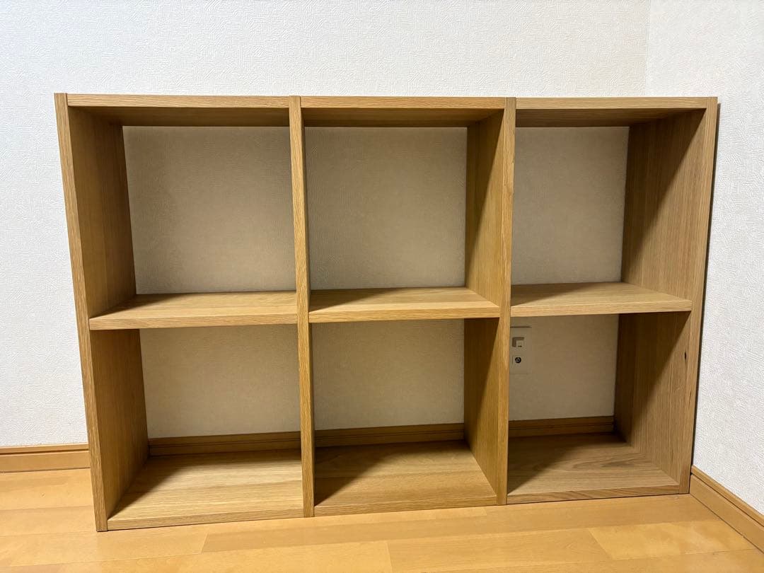 無印良品スタッキングシェルフ　2×3 オーク材